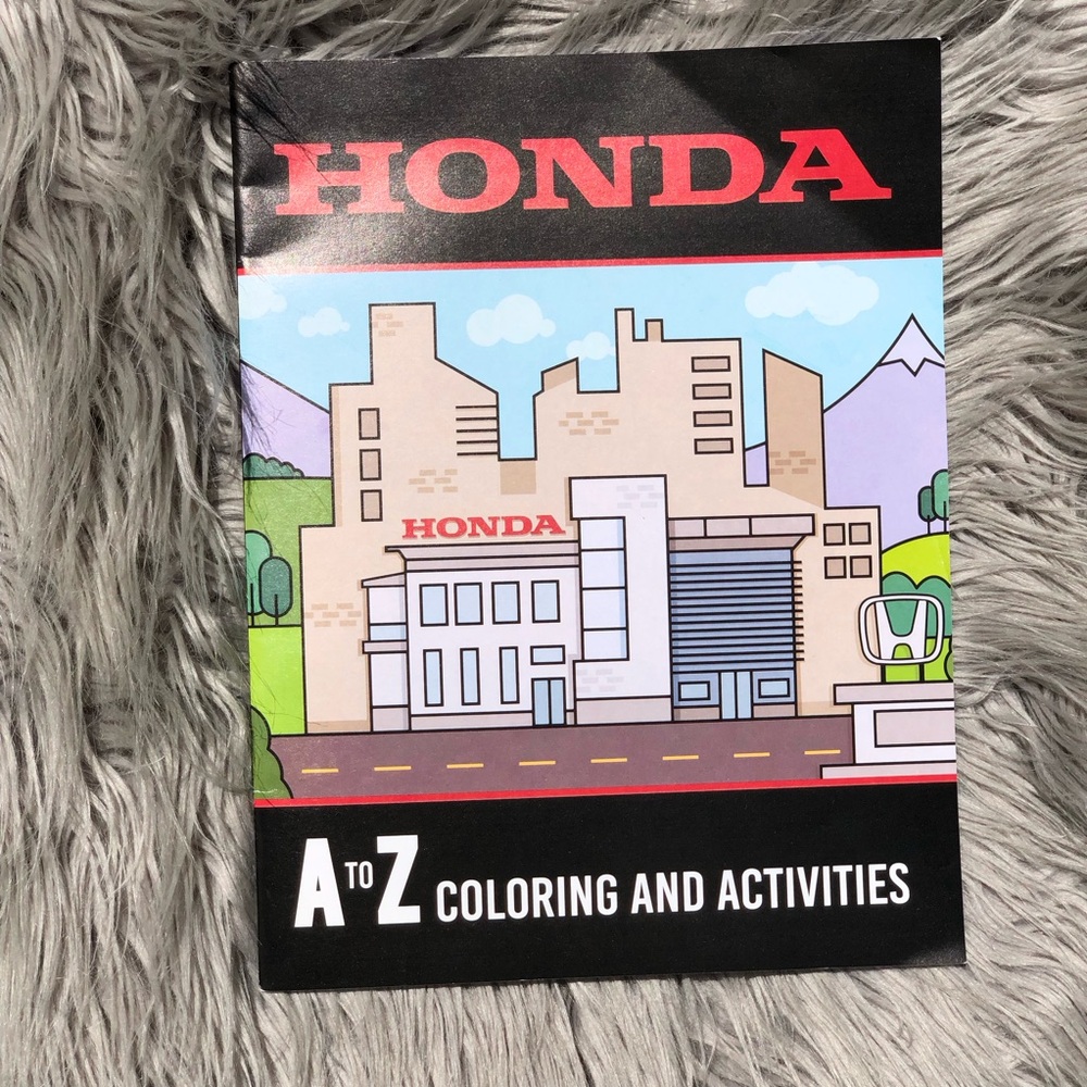 Honda Branded Promotional Coloring Book